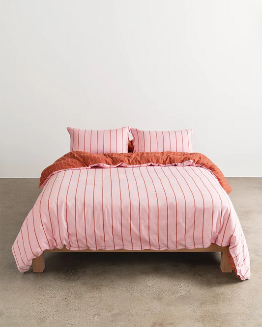 Funda de Acolchado Reversible - Sienna / Mandarina